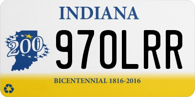 IN license plate 970LRR