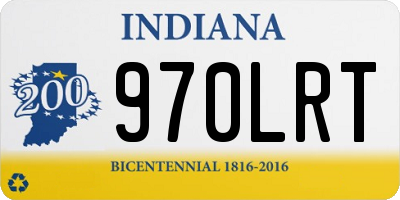 IN license plate 970LRT