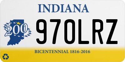 IN license plate 970LRZ