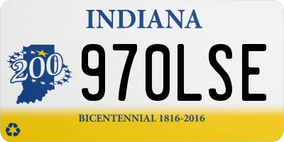 IN license plate 970LSE