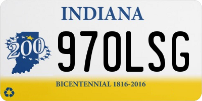 IN license plate 970LSG