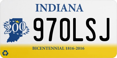 IN license plate 970LSJ