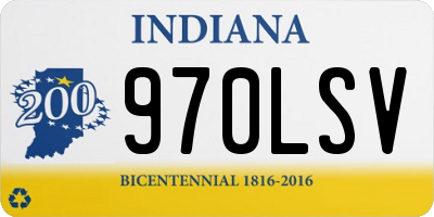 IN license plate 970LSV