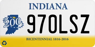 IN license plate 970LSZ
