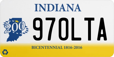 IN license plate 970LTA