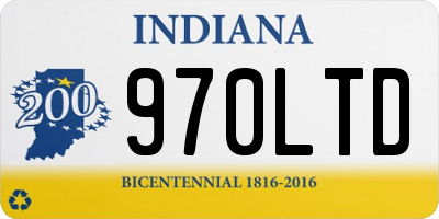 IN license plate 970LTD