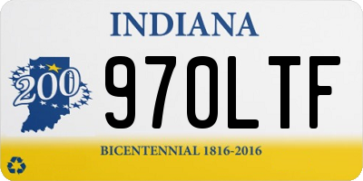 IN license plate 970LTF