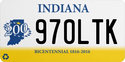 IN license plate 970LTK