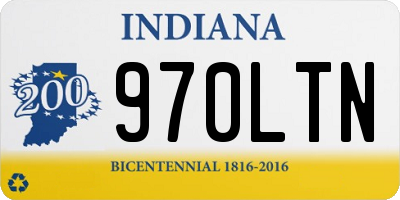 IN license plate 970LTN