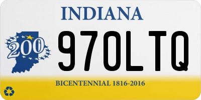 IN license plate 970LTQ
