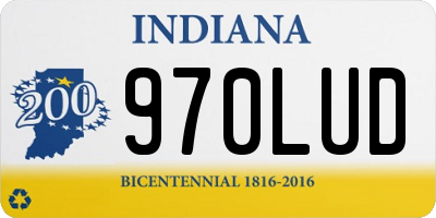 IN license plate 970LUD