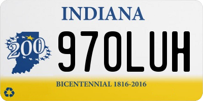 IN license plate 970LUH