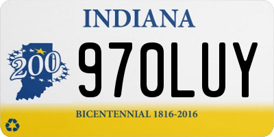 IN license plate 970LUY