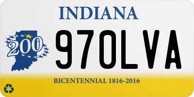 IN license plate 970LVA