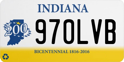 IN license plate 970LVB