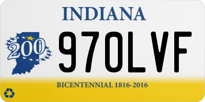 IN license plate 970LVF