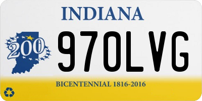 IN license plate 970LVG