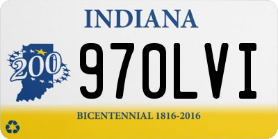 IN license plate 970LVI