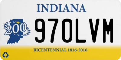 IN license plate 970LVM