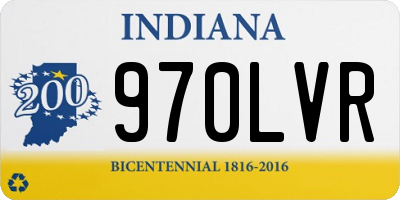 IN license plate 970LVR