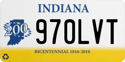 IN license plate 970LVT