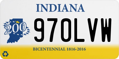 IN license plate 970LVW