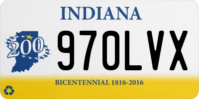 IN license plate 970LVX