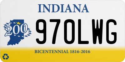 IN license plate 970LWG