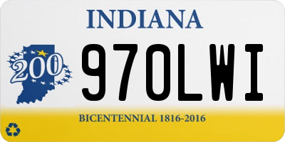 IN license plate 970LWI