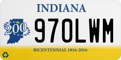 IN license plate 970LWM