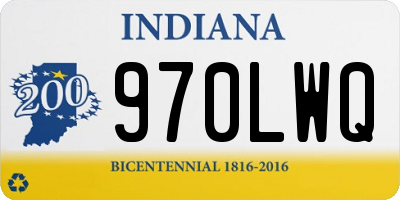 IN license plate 970LWQ