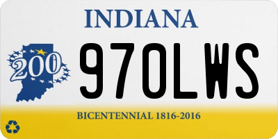 IN license plate 970LWS