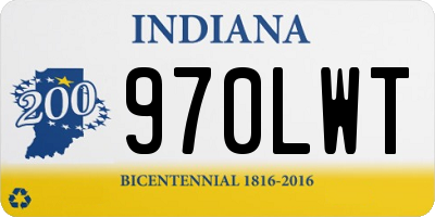IN license plate 970LWT