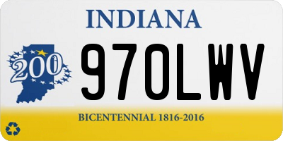 IN license plate 970LWV