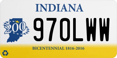 IN license plate 970LWW