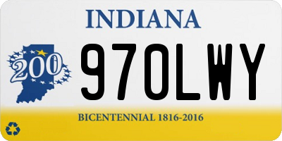 IN license plate 970LWY