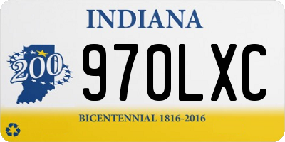 IN license plate 970LXC