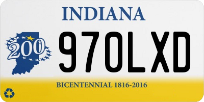 IN license plate 970LXD