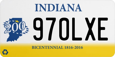IN license plate 970LXE