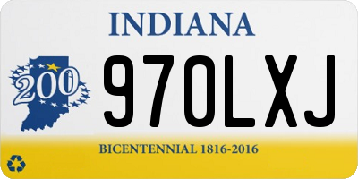 IN license plate 970LXJ