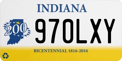 IN license plate 970LXY