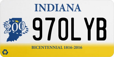 IN license plate 970LYB