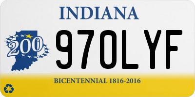 IN license plate 970LYF