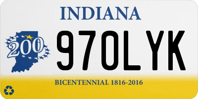 IN license plate 970LYK