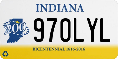 IN license plate 970LYL