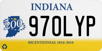 IN license plate 970LYP