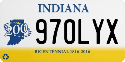 IN license plate 970LYX