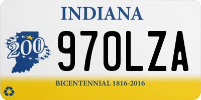 IN license plate 970LZA