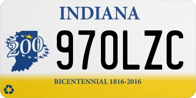 IN license plate 970LZC