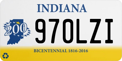 IN license plate 970LZI